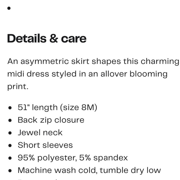 Donna Morgan Floral Midi Dress, size 2 - Picture 7 of 7